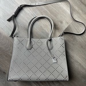 Michael Kors Gray Accordion Convertible Large Handbag - New Without Tags